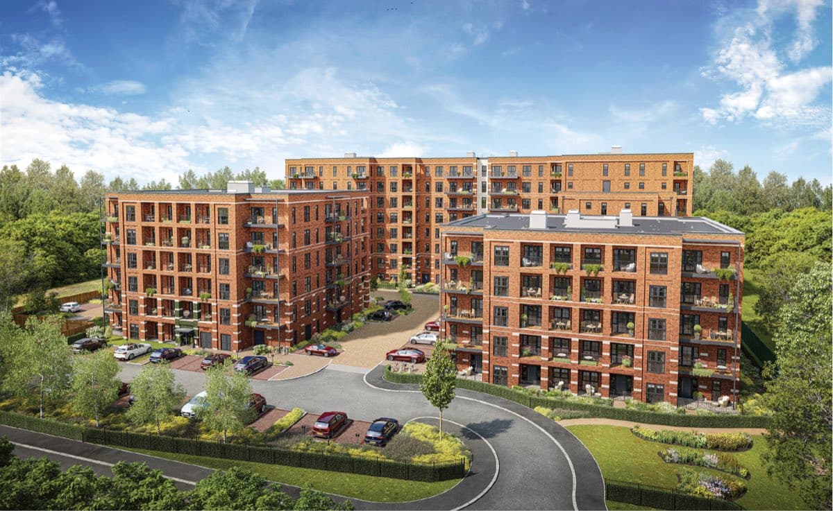 Claremont Quarter, London: exterior render