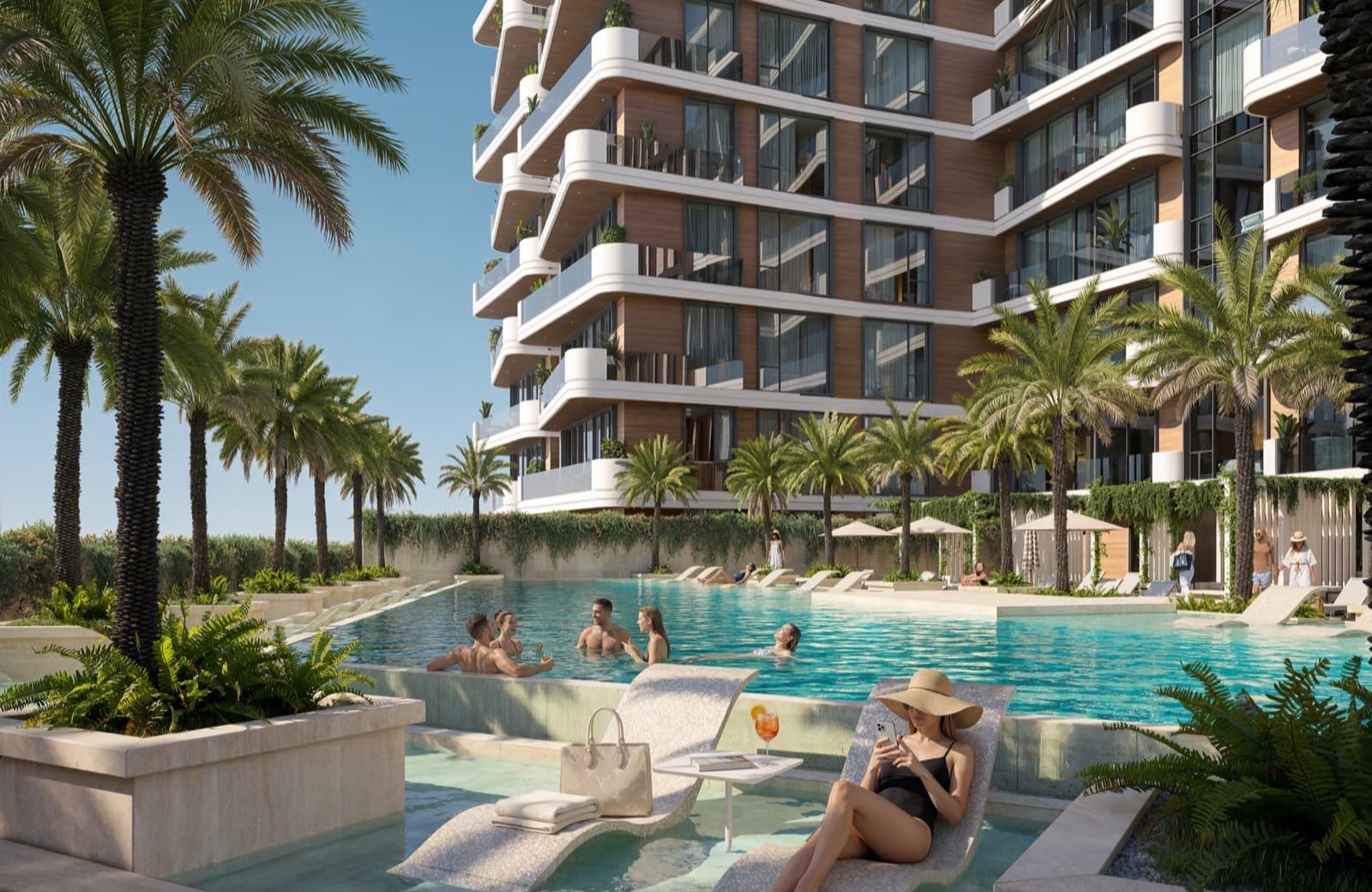 Luz Ora Residences, Dubai: exterior render