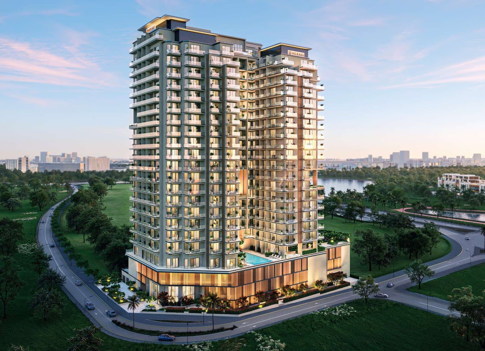 Nirvana Residences I, Dubai: exterior render