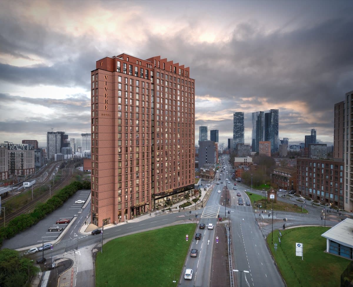 Vivere, Manchester: exterior render