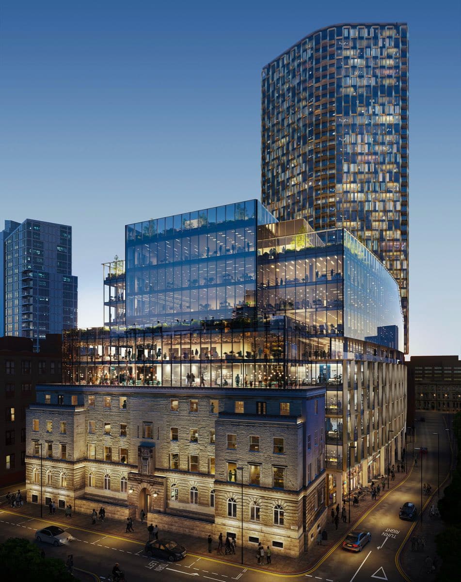 W Residences at St Michael's, Manchester: exterior render